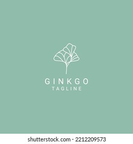 Ginkgo Logo Desing Icon Vector