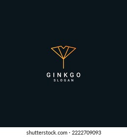 Ginkgo Logo Desing Icon Vector