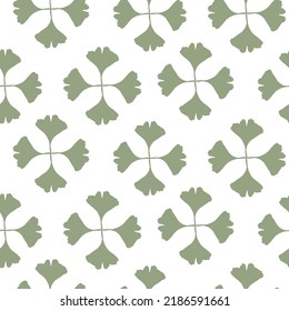 Ginko biloba wallpaper pattern Floral seamless pattern with ginkgo leaves.Vector backgraund
