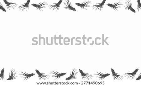 Ginseng Background. Handdrawn Root Illustration. Herbal Botanical Background. for Packaging Textile Design