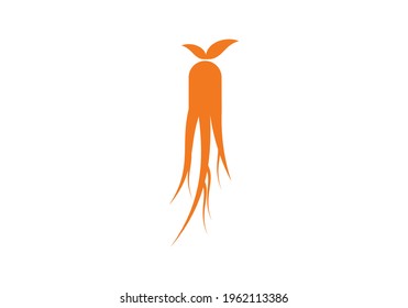 Ginseng design vector icon illustration template