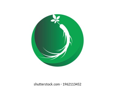 Ginseng design vector icon illustration template