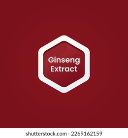 Ginseng extrahieren Symbol-Vektorgrafik oder Ginseng Extraktsymbol Symbol Vektor einzeln. Bestes Design-Element für Ginseng-Extraktionslabel. Ginseng-Extraktionszeichen für Verpackungsdesign-Element.