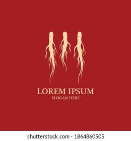 Vector de diseño de ilustración de icono de Ginseng 