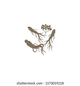 GINSENG icon Vector Illustration design Logo template