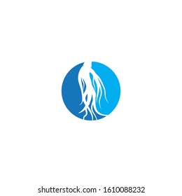 Ginseng icon Vector Illustration design Logo template