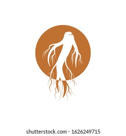Ginseng icon Vector Illustration design Logo template