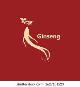 Ginseng icon Vector Illustration design Logo template