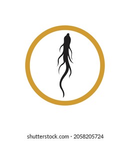 Ginseng icon Vector Illustration design Logo template