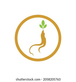 Ginseng icon Vector Illustration design Logo template