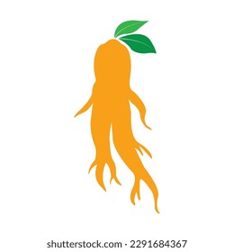 Ginseng icon Vector Illustration design Logo template