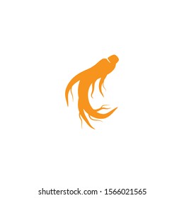 Ginseng logo illustration vector template