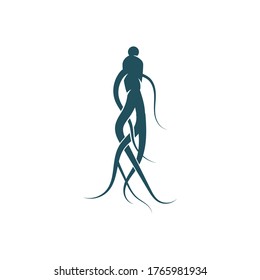 Ginseng  Logo Template vector symbol nature