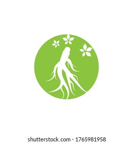 Ginseng  Logo Template vector symbol nature