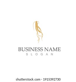ginseng logo vector illustration template design