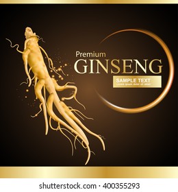 Ginseng Premium Vector 