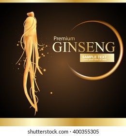 Ginseng Premium Vector 