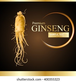 Ginseng Premium Vector 