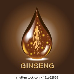 ginseng vector , drop Serum , an ancient traditional medicine , cosmetic