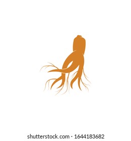 Ginseng vector icon illustration design template