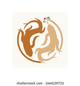 Ginseng vector icon illustration design template