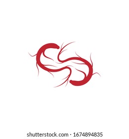Ginseng vector icon illustration design template
