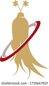 Ginseng vector icon illustration design template
