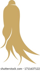 Ginseng vector icon illustration design template
