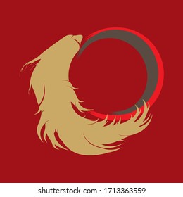 Ginseng vector icon illustration design template
