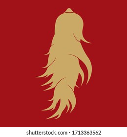 Ginseng vector icon illustration design template
