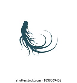 Ginseng vector icon illustration design template