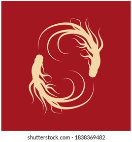 Ginseng vector icon illustration design template