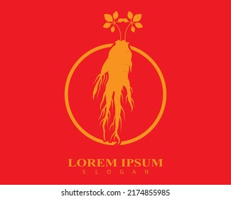 Ginseng vector icon illustration design