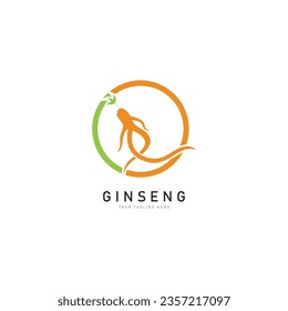 ginseng vector icon illustration design template