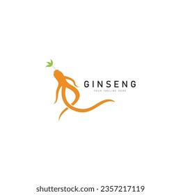 ginseng vector icon illustration design template