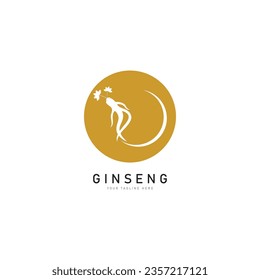 ginseng vector icon illustration design template