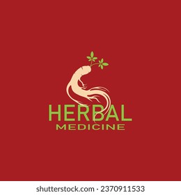 Ginseng vector icon illustration design template