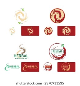 Ginseng vector icon illustration design template