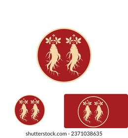 Ginseng vector icon illustration design
