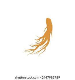 Ginseng vector icon illustration design template