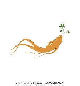 Ginseng vector icon illustration design template