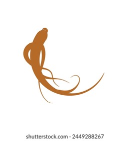 Ginseng vector icon illustration design template
