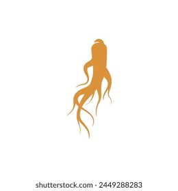 Ginseng vector icon illustration design template