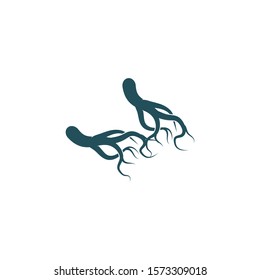 Ginseng Wave Logo Template vector symbol nature