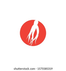 Ginseng Wave Logo Template vector symbol nature