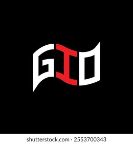GIO logo design, GIO simple and modern logo. GIO luxurious alphabet design  
