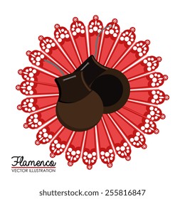Gipsy design over white background, vector illustration.