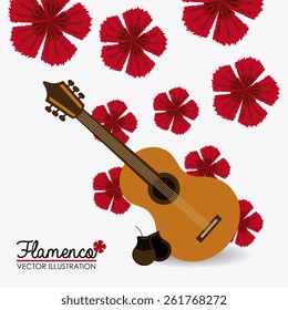 Gipsy design over white background, vector illustration.