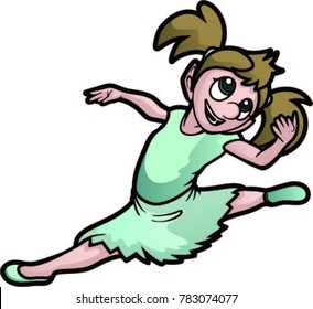 gir ballerina leaping