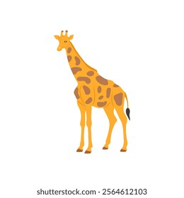 Giraffe, African Symbols Vector Illustration